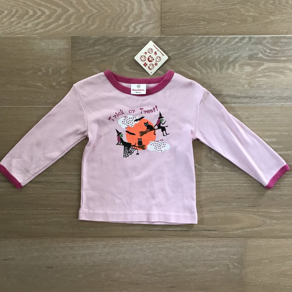 Hanna Andersson Trick or Treat Halloween Long Sleeve Tee NWT - Picture 1 of 3